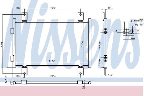 Радиатор кондиционера NISSENS 94712