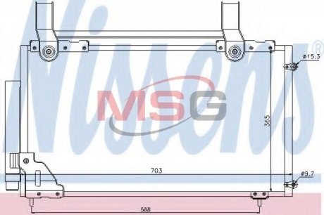 Радіатор кондиціонера NISSENS 94735