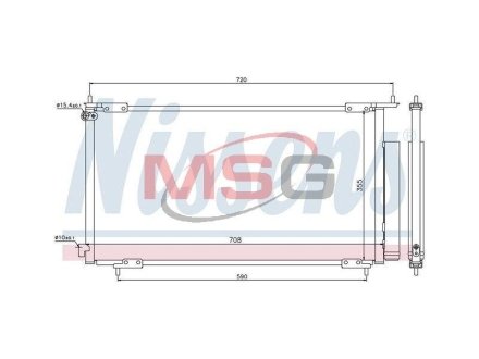 Радиатор кондиционера NISSENS 94772