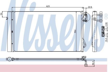 Радіатор кондиціонера First Fit NISSENS 94873