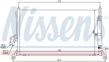 Радиатор кондиционера NISSENS 94930