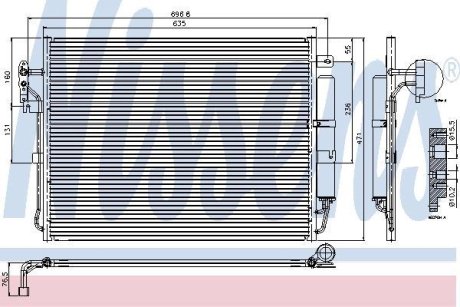 Радіатор кондиціонера First Fit NISSENS 94962