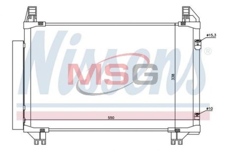 Конденсер кондиционера NISSENS 94991