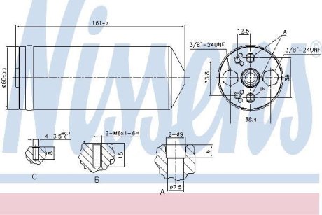 MITSUBISHI Осушувач L200 / TRITON 2.5 DI-D, NISSAN, OPEL NISSENS 95056