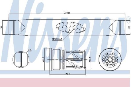 Осушувач кондиціонера NISSENS 95566