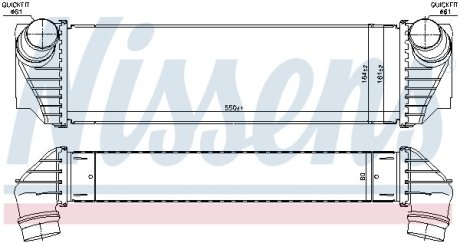 Радиатор наддува NISSENS 96100