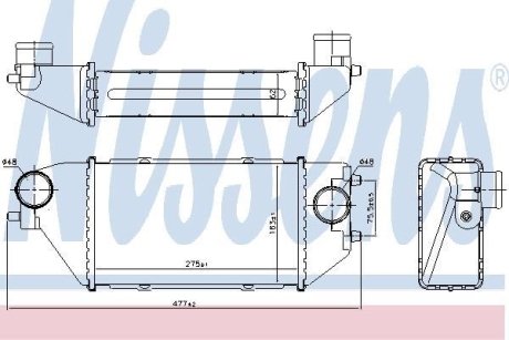 Радиатор наддува NISSENS 96231