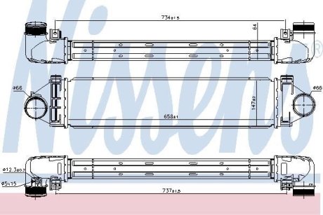 Радиатор наддува NISSENS 96349