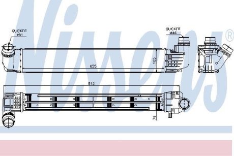 Радиатор наддува NISSENS 96533