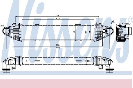 Радиатор наддува NISSENS 96535