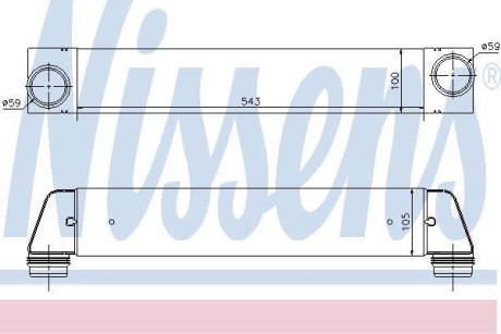 Радіатор наддуву NISSENS 96607