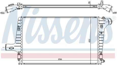 Радиатор наддува NISSENS 96706