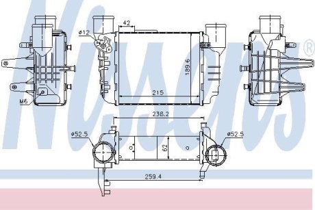 Радіатор наддуву NISSENS 96709