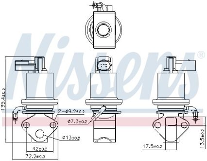 Клапан рециркуляціі ВГ (EGR) First Fit NISSENS 98158