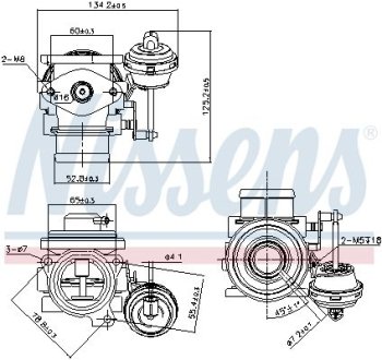 Клапан рециркуляціі ВГ (EGR) First Fit NISSENS 98182