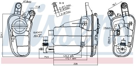 Розширювальний бак NISSENS 996128