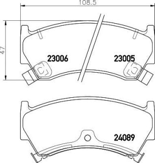 Колодки гальмівні дискові передні Nissan Almera 1.4, 1.6 (95-00) NISSHINBO NP2007