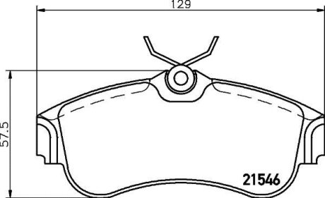 Колодки гальмівні дискові передні Nissan Almera 1.5, 1.8, 2.2 (00-) NISSHINBO NP2053