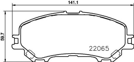 Колодки гальмівні дискові передні Renault Kadjar (15-) NISSHINBO NP2074