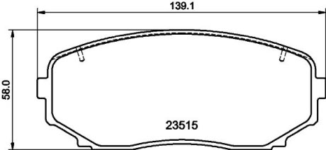 Колодки гальмівні дискові передні Mitsubishi Pajero Sport III KS_ (15-) NISSHINBO NP3037SC