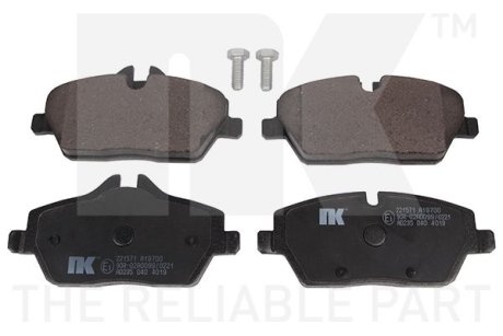 Тормозные колодки перед. BMW E87, E90 1.6i-3.0i 09.04- NK 221571