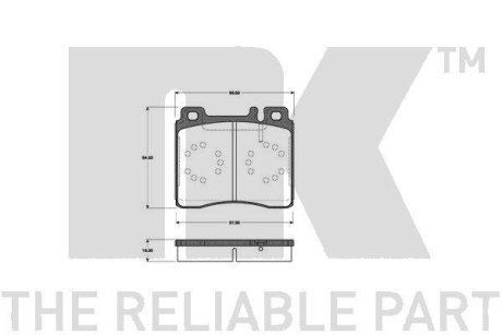 К-кт колодок перед. DB CL-Series (W140)/S-Series (W140)/300-Series (W140)/400-Series (W124)/400-Series (W140)/500-Series (W140)/600-Series (W140) (91-99) NK 223325