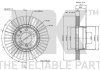 Диск гальмівний невентильований NK 311534 (фото 3)