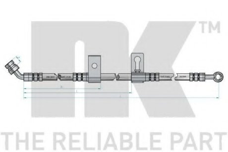 Шланг гальмівний NK 853511