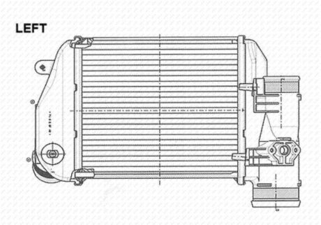 Радіатор інтеркулера Audi A6 2.7D/3.0D 04-11 NRF 30767