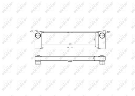 Радиатор интеркулера MB Vito (W639) 03- NRF 30901