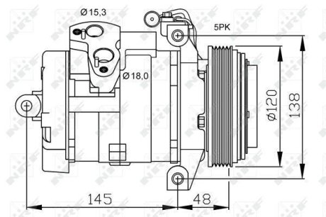 Компресор кондиціонера NRF 32470