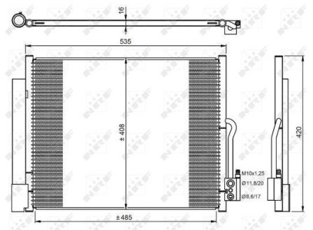 Конденсатор, кондиционер NRF 350053