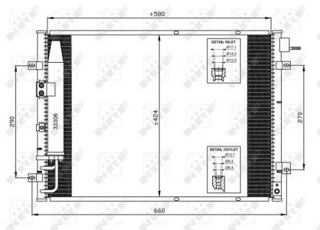 Конденсер кондиціонера NRF 35515