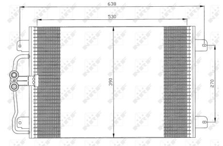 Радиатор кондиционера NRF 35832