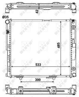 Радіатор охолоджування NRF 516573