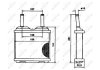 Радиатор печки Opel Corsa A 85-93 NRF 52113 (фото 2)