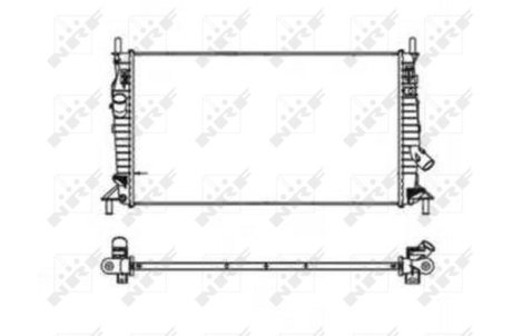 Радиатор охлаждения Mazda 3 1.6DI Turbo/MZ-CD/2.0MZR-CD 03-09 NRF 53403