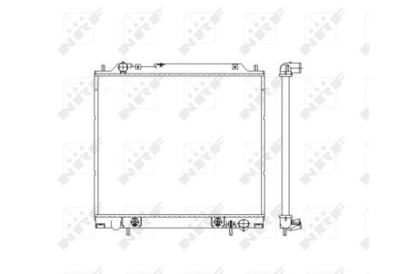 Радиатор охлаждения Mitsubishi L400 95-05 NRF 55343