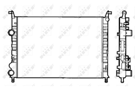 Радиатор охлаждения Fiat Palio/Siena/Strada 1.2-1.6 01- NRF 58195