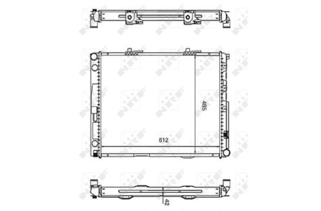 Радиатор охлаждения NRF 58253