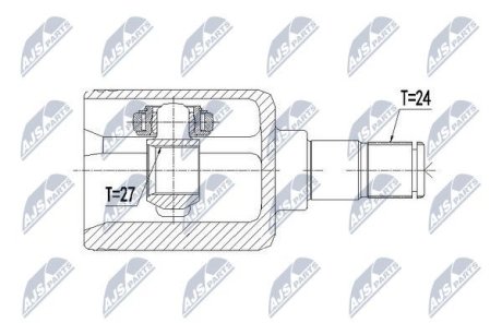 ШРКШ внутр. прав. Mercedes-Benz W211 E320CDI 4Matic 05-08 NTY NPW-ME-091