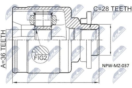 ШРКШ зовн. Ford Ranger NTY NPW-MZ-037