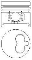 Поршень з кільцями RENAULT 80,50 1,9D F8Q (вир-во) NURAL 87-336507-00