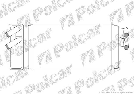 Радиатор печки Audi 100/200/A6 Polcar 1315N8-1