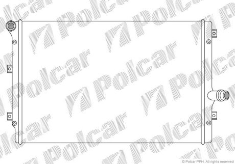 Основний радіатор VAG A3/Octavia/Caddy/Passat 1.6-2.0 TDI 10- Polcar 133108A4