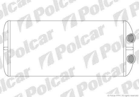 Радіатор опалення салону CITROEN BERLINGO 1.6-2.0D 12.99- Polcar 2329N8-3