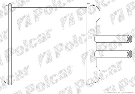 Радиатор печки Daewoo Lanos/Nubira -all Polcar 2912N8A1