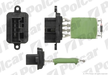 Реостат печки Fiat Panda, Punto, Doblo, Ducato 98- Polcar 3002KST-3