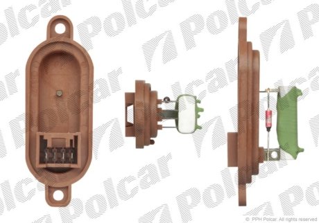 Реостат печки Citroen Jumper/Fiat Ducato/Peugeot Boxer 94-06 Polcar 5770KST-1