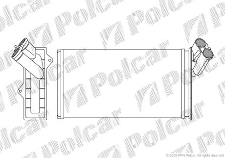 Радиатор печки Citroen Jumpy1.6/1.8/1.9D/1.9TD Polcar 5786N8-1